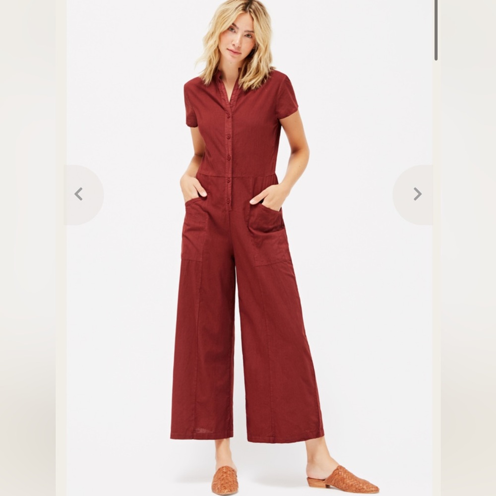 LACAUSA Bungalow Jumpsuit in Jam